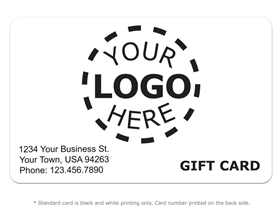  Custom Logo Gift Card