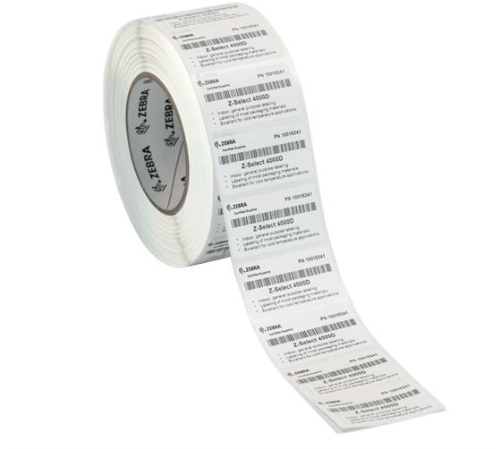Zebra Industrial Direct Thermal Single Rolls Barcode Label Stock 0057