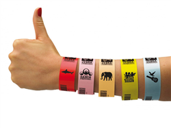 Zebra Wristband Materials PLS-103X-PNK