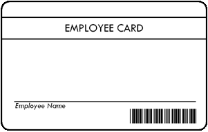Pre-Printed Employee Cards Product Image