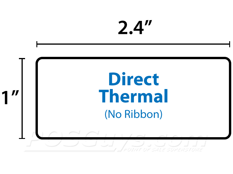 1.15 x 1 Barcode Direct Thermal Paper Labels (White) - 03-02-1520